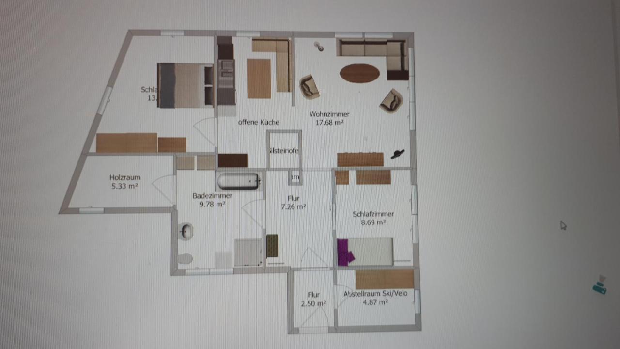 Alpensonne Apartamento Reckingen Exterior foto